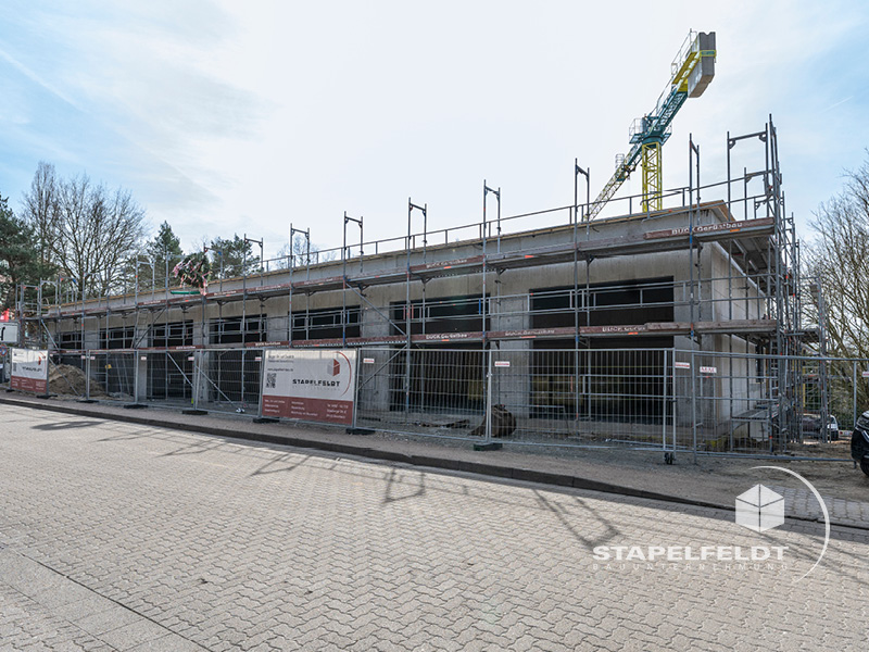 Rohbau Verblendarbeiten | öffentlicher Neubau einer Rettungswache für das Johanniter-Krankenhaus Geesthacht durch das Bauunternehmen Stapelfeldt Bauunternehmung
