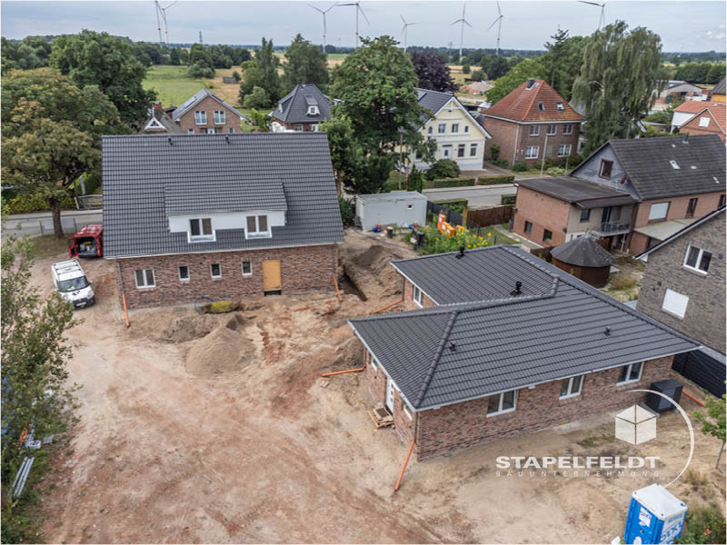 Haus bauen in Hamburg Altengamme Baustelle Neubau Einfamilienhaus Zweifamilienhaus Bungalow Bauunternehmen | Stapelfeldt Bauunternehmung
