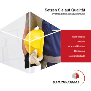 Unternehmensbroschüre Leistunmgsbroschüre 2020 Stapelfeldt Bauunternehmung GmbH Geesthacht zum Download Industriebau Neubau Sanierung Bauwerksabdichtung Denkmalschutz Bauleitung