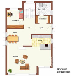 Stapelfeldt Bauunternehmung Geesthacht | Neubau in Bendestorf von einem Architektenhaus / Einfamilienhaus - zum Verkauf - mit Dachterrasse, Kamin, hochwertiger Ausstattung, energieeffizient, Grundriss