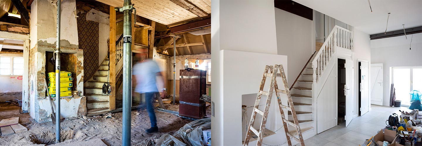 Sanierung Sanierungsmaßnahmen Sanierungsbau Sanierungsarbeiten Bausanierung sanieren Haus Gebäude Wände Keller historische Komplettsanierung Bauunternehmen Stapelfeldt Bauunternehmung Geesthacht Großraum Hamburg Lauenburg Lüneburg
