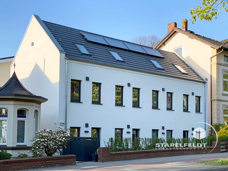 Bauunternehmen für Hamburg - Haus bauen in Bergedorf - Neubau Mehrfamilienhaus / Reihenhäuser - privater Wohnungsbau / Wohnbau