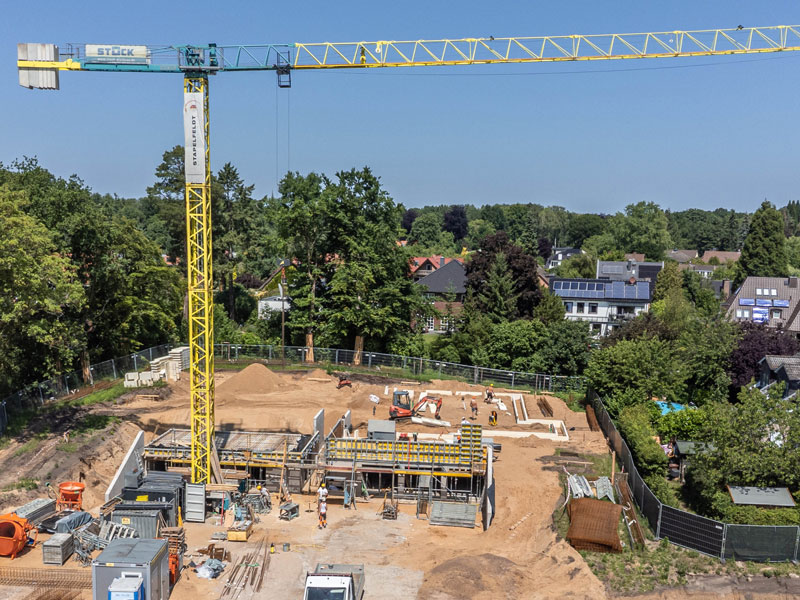 Bauunternehmen Lüneburg - inhabergeführte Baufirma - für Bauvorhaben in der Stadt und dem Landkreis Lüneburg  & Umgebung - Bauprojekt / Referenz Neubau in Lüneburg - Wilschenbruch, Neubauquartier Mehrfamilienhäuser Eigenheim