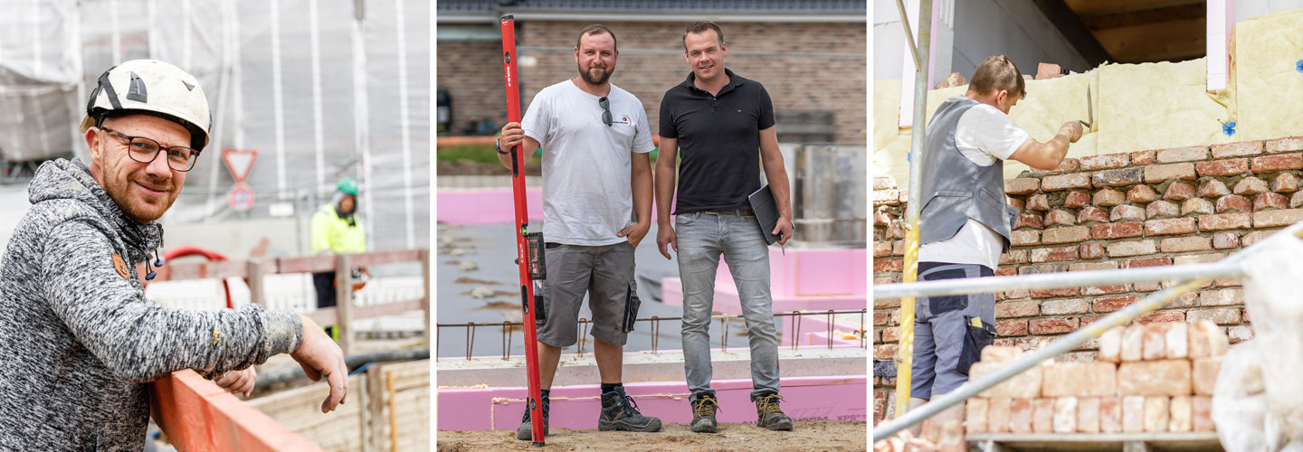 Bauunternehmen Lüneburg - inhabergeführte Baufirma - für Bauvorhaben in der Stadt und dem Landkreis Lüneburg  & Umgebung - Bauleiter Björn Prahl, Polier Tobias Nagel, Polier Christian Steinke, Maurergeselle