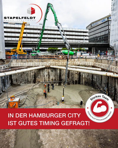 In der Hamburger City ist gutes Timing gefragt! | Stapelfeldt Bauunternehmung