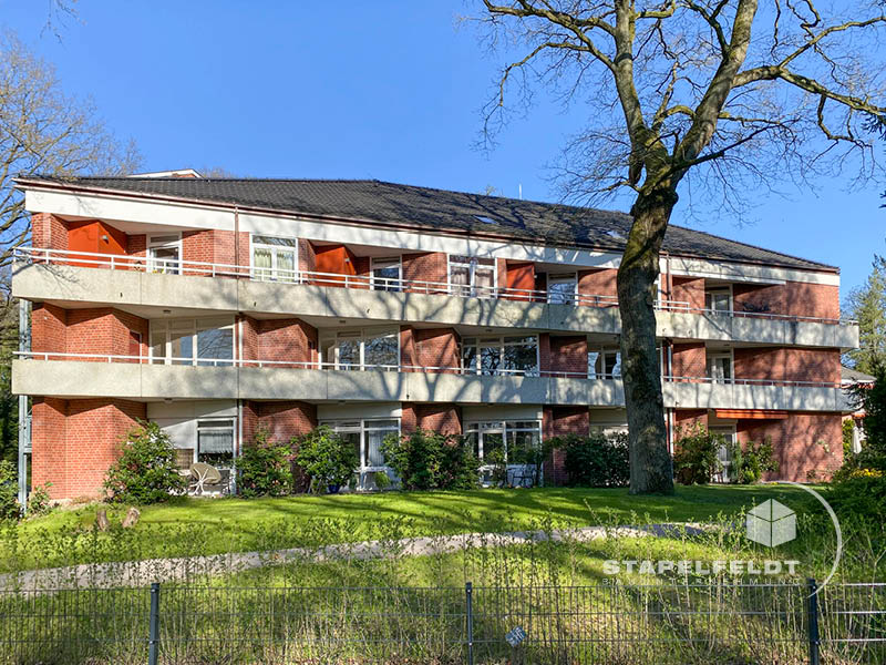 fertiggestellter Umbau Umbaumaßnahmen Seniorenheim Altenheim Seniorenanlage Aufstockung Wohltorf barrierefreies Wohnen Bauen Barrierefreiheit rollstuhlgerecht Bauunternehmen Stapelfeldt Bauunternehmung