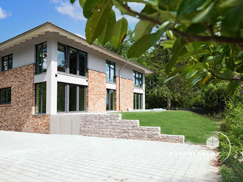 Baustelle Neubau KfW 40 Maurerarbeiten Neubau Hausbau Wohnhaus Mehrfamilienhaus Witzhave Kreis Stormarn Amt Trittau Stapelfeldt Bauunternehmung Geesthacht