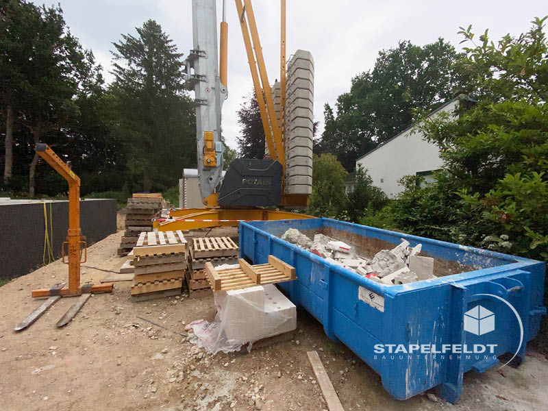Mauerarbeiten im Neubau Mehrfamilienhaus Witzhave (KfW-40) | Stapelfeldt Bauunternehmung