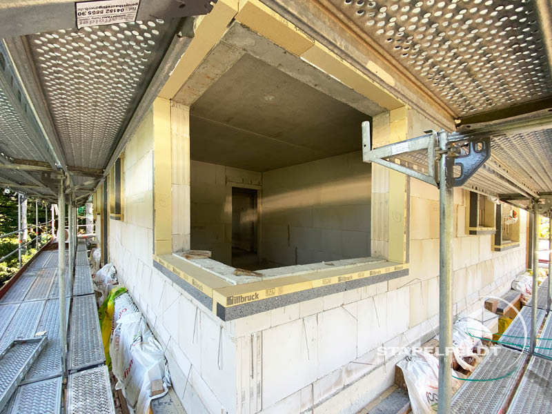 Mauerarbeiten an den Obergeschossen – Neubau Mehrfamilienhaus Witzhave (KfW-40) | Stapelfeldt Bauunternehmung