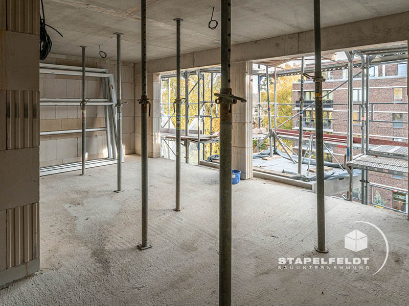 Stapelfeldt Bauunternehmung Geesthacht Neubau Mehrfamilienhaus Wohnungen Hamburg Barmbek Bauunternehmen