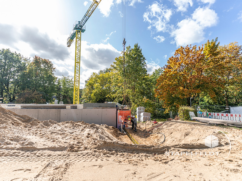 Betonierarbeiten | öffentlicher Neubau einer Rettungswache für das Johanniter-Krankenhaus Geesthacht durch das Bauunternehmen Stapelfeldt Bauunternehmung