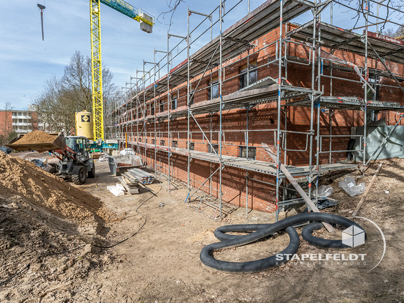 Rohbau Verblendarbeiten | öffentlicher Neubau einer Rettungswache für das Johanniter-Krankenhaus Geesthacht durch das Bauunternehmen Stapelfeldt Bauunternehmung