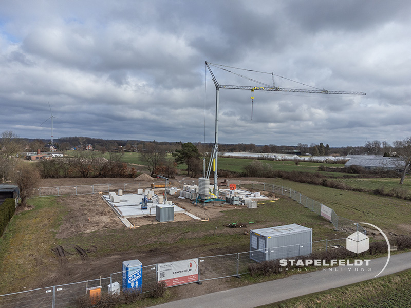 Haus bauen Curslack Baustelle Neubau Exklusiv Einfamilienhaus Hamburg Bergedorf Bauunternehmen | Stapelfeldt Bauunternehmung