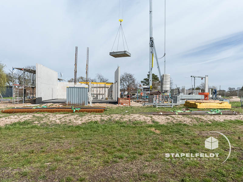 Haus bauen Curslack Baustelle Neubau Exklusiv Einfamilienhaus Hamburg Bergedorf Bauunternehmen | Stapelfeldt Bauunternehmung