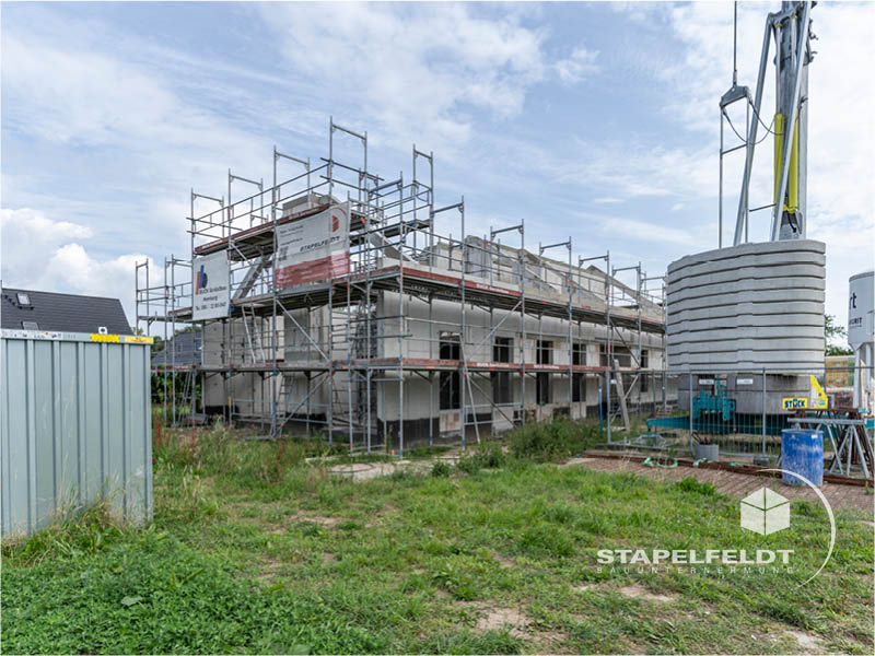 Haus bauen Curslack Baustelle Neubau Exklusiv Einfamilienhaus Hamburg Bergedorf Bauunternehmen | Stapelfeldt Bauunternehmung