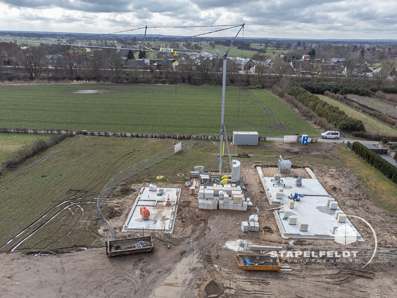 Haus bauen Curslack Baustelle Neubau Exklusiv Einfamilienhaus Hamburg Bergedorf Bauunternehmen | Stapelfeldt Bauunternehmung