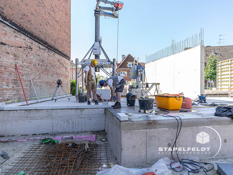 Bauunternehmen für privaten Wohnbau in Hamburg Bergedorf | Stapelfeldt Bauunternehmung Geesthacht | Neubau Mehrfamilienhaus Wohnungsbau Rohbau Baustelle Bauunternehmer