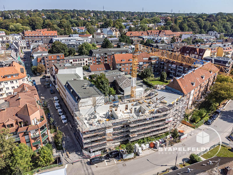 Bauunternehmen für privaten Wohnbau in Hamburg Bergedorf | Stapelfeldt Bauunternehmung Geesthacht | Neubau Mehrfamilienhaus Wohnungsbau Rohbau Baustelle Bauunternehmer