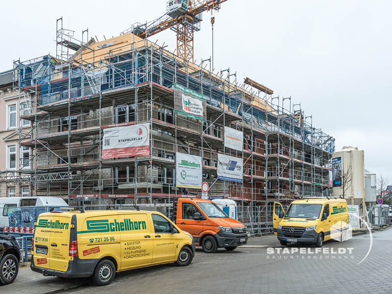 Gewerke für Neubau in Hamburg Bergedorf | Stapelfeldt Bauunternehmung Geesthacht | Neubau Mehrfamilienhaus