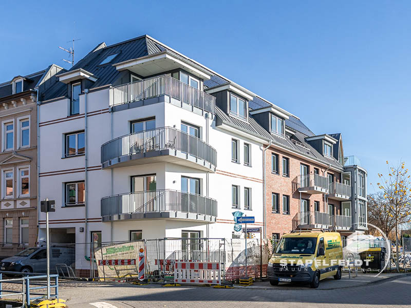 Stapelfeldt Bauunternehmung Geesthacht | Neubau von Mehrfamilienhaus mit 19 Wohnungen in Hamburg Bergedorf-Süd