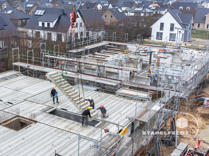 Das Bauunternehmen für den Neubau von 5 Mehrfamilienhäusern in Tespe | Baugebiet am Am Avendorfer Weg / Osterstücke | nach KfW 40 Standard | Stapelfeldt Bauunternehmung