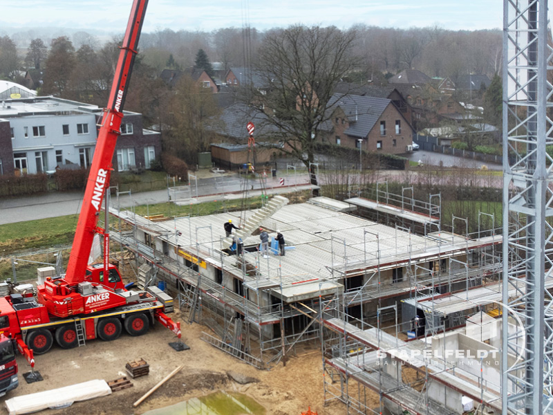 Das Bauunternehmen für den Neubau von 5 Mehrfamilienhäusern in Tespe | Baugebiet am Am Avendorfer Weg / Osterstücke | nach KfW 40 Standard | Stapelfeldt Bauunternehmung