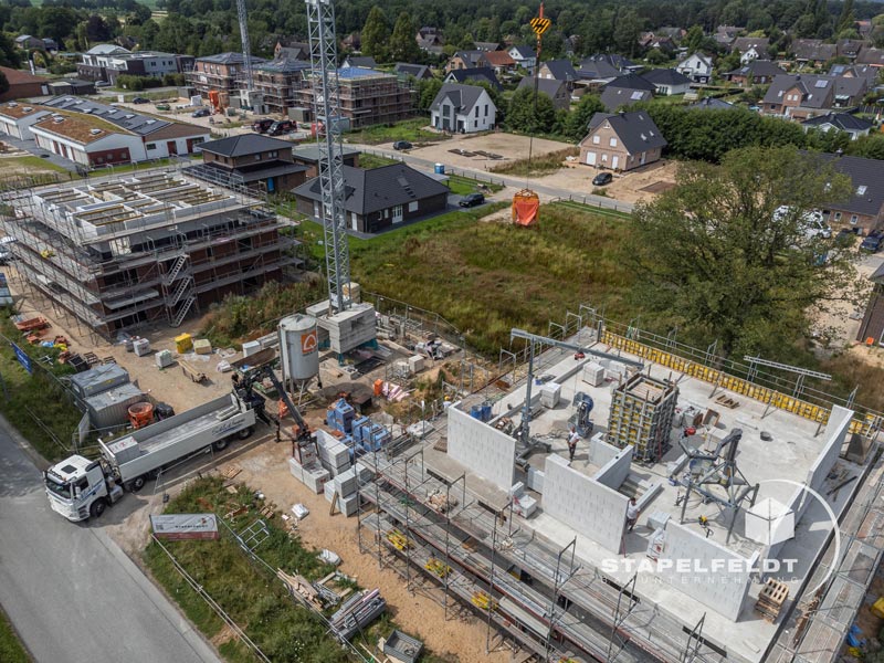 Das Bauunternehmen für den Neubau von 5 Mehrfamilienhäusern in Tespe | Wohnungsbau Baugebiet am Am Avendorfer Weg / Osterstücke | Stapelfeldt Bauunternehmung