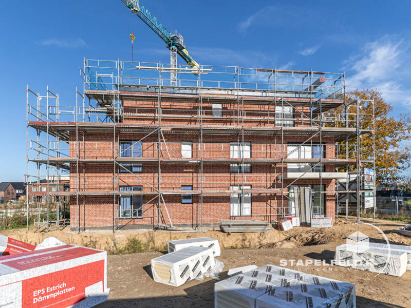 Bauunternehmen für privaten Wohnungsbau in Tespe, Landkreises Harburg, Samtgemeinde Elbmarsch, Niedersachsen / Mehrfamilienhäusern, Einfamilienhäuser, Hausbau, Haus bauen | Baugebiet Am Avendorfer Weg / Osterstücke | KfW 40 | Stapelfeldt Bauunternehmung