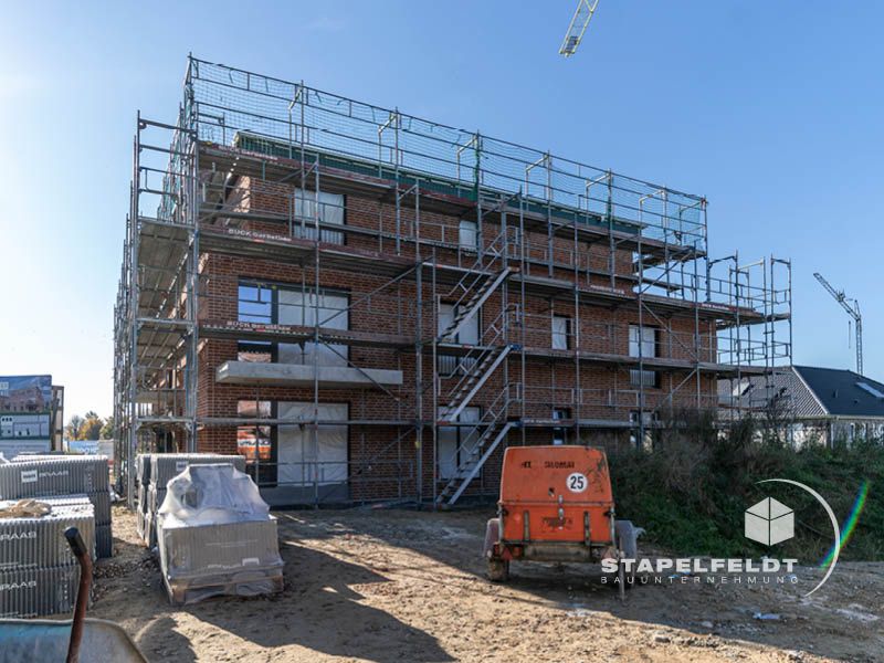 Bauunternehmen für privaten Wohnungsbau in Tespe, Landkreises Harburg, Samtgemeinde Elbmarsch, Niedersachsen / Mehrfamilienhäusern, Einfamilienhäuser, Hausbau, Haus bauen | Baugebiet Am Avendorfer Weg / Osterstücke | KfW 40 | Stapelfeldt Bauunternehmung
