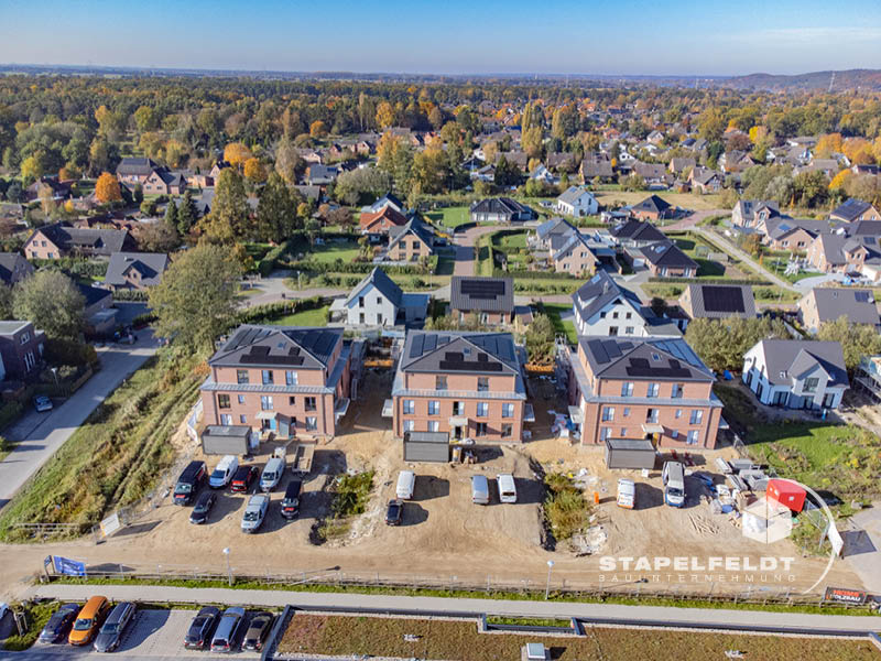 Bauunternehmen für privaten Wohnungsbau in Tespe, Landkreises Harburg, Samtgemeinde Elbmarsch, Niedersachsen / Mehrfamilienhäusern, Einfamilienhäuser, Hausbau, Haus bauen | Baugebiet Am Avendorfer Weg / Osterstücke | KfW 40 | Stapelfeldt Bauunternehmung