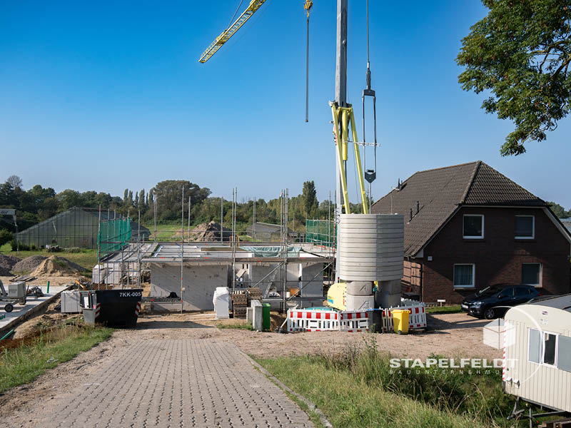 Neubau von einer Doppelhaushälfte in Hamburg | Doppelhaushälften bauen | Doppelhaus / Zweifamilienhaus Hamburg Bergedorf | neues Haus bauen Bauunternehmen Stapelfeldt Bauunternehmung