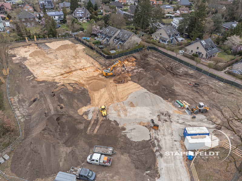 Privater Wohnungsbau | Neubaugebiet / Wohnquartier Reiherstieg in Lüneburg Wilschenbruch | Bauunternehmen von hochwertigem, altengerechtem Neubau von Mehrfamilienhäusern | Stapelfeldt Bauunternehmung