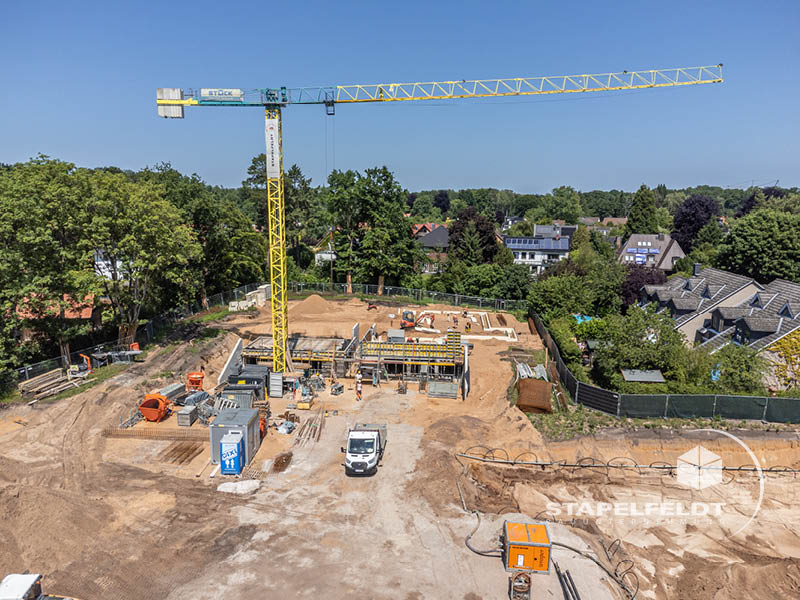 Privater Wohnungsbau | Bauarbeiten zur Erstellung der zwei Eigenheime / Wohnquartier Reiherstieg in Lüneburg Wilschenbruch | Bauunternehmen von hochwertigem, altengerechtem Neubau von Mehrfamilienhäusern | Stapelfeldt Bauunternehmung