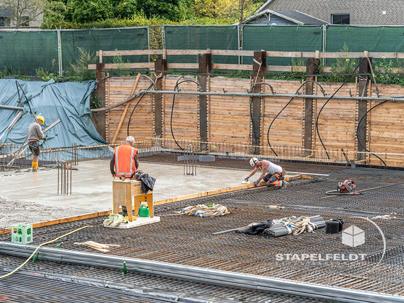 Betonarbeiten Bauarbeiter | Privater Wohnungsbau | Bauarbeiten zur Erstellung des Wohnquartiers Reiherstieg in Lüneburg Wilschenbruch | Stapelfeldt Bauunternehmung