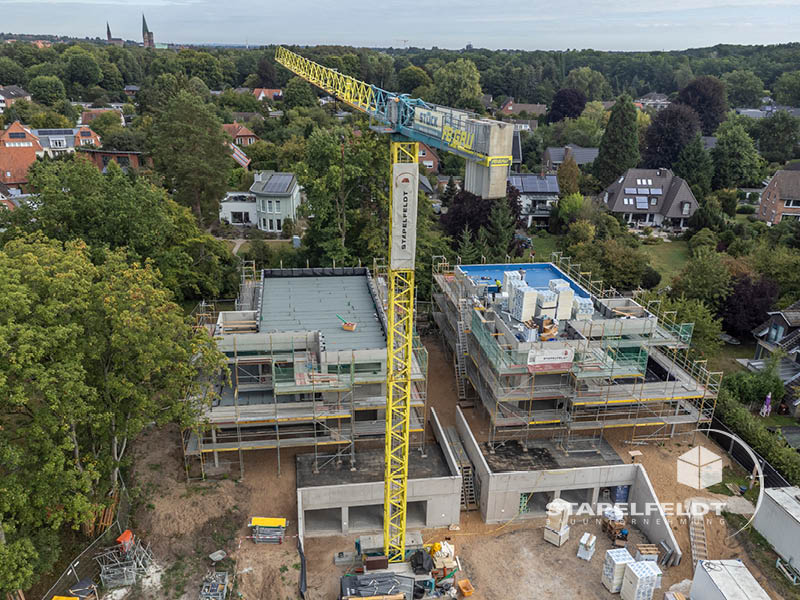 Baurabeiten Rohbau der Eigenheime im Wohnquartier Reiherstieg in Lüneburg Wilschenbruch | Bauunternehmen von hochwertigem, altengerechtem Neubau von Mehrfamilienhäusern | Stapelfeldt Bauunternehmung
