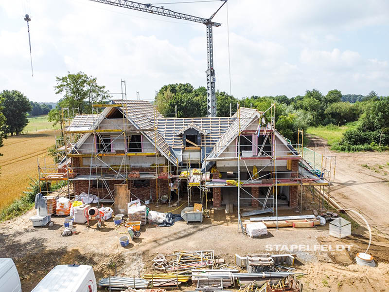Maurerarbeiten Klinkerarbeiten Klinkersteine Zierklinker für dekorative Verzierungen an Fassade im Landkreis Lüneburg | Bauunternehmen Stapelfeldt Bauunternehmung