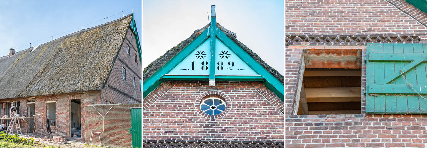 Denkmalschutz Umbau Nutzungsänderung | Bauunternehmen für Sanierung Rundbogenfenster im Klinkermauerwerk | Scheune Hamburg Bergedorf Vier- und Marschlande | Stapelfeldt Bauunternehmung Geesthacht