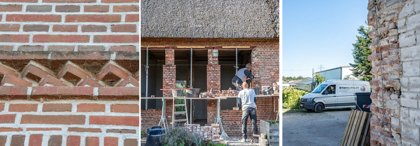 Partner für Rundbogenfenster im Klinkermauerwerk | Baufirma für Sanierung Rundbogenfenster im Klinkermauerwerk | Scheune Hamburg Bergedorf Vier- und Marschlande | Stapelfeldt Bauunternehmung Geesthacht