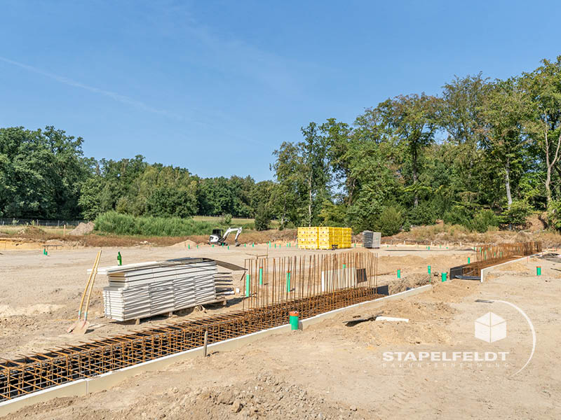 Bewehrung und Fundamentarbeiten für den Neubau von EDEKA und PENNY in Neetze