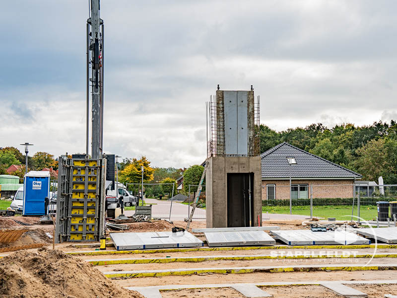 Aufzugsschacht aus Stahlbeton beim Kita-Neubau in Geesthacht | Stapelfeldt Bauunternehmung